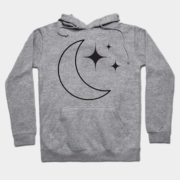 Moon and Stars Hoodie by SpoonyGallery